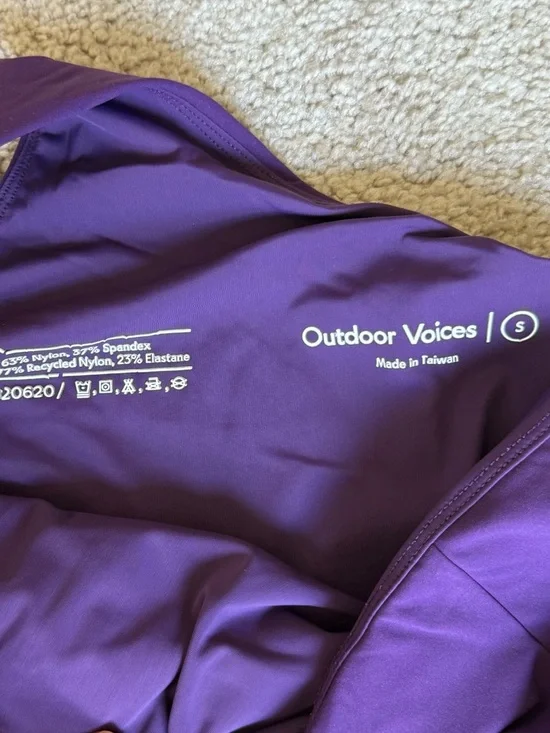 Outdoor Voices One-Shoulder Deep Purple Dress - Picture 2 of 2